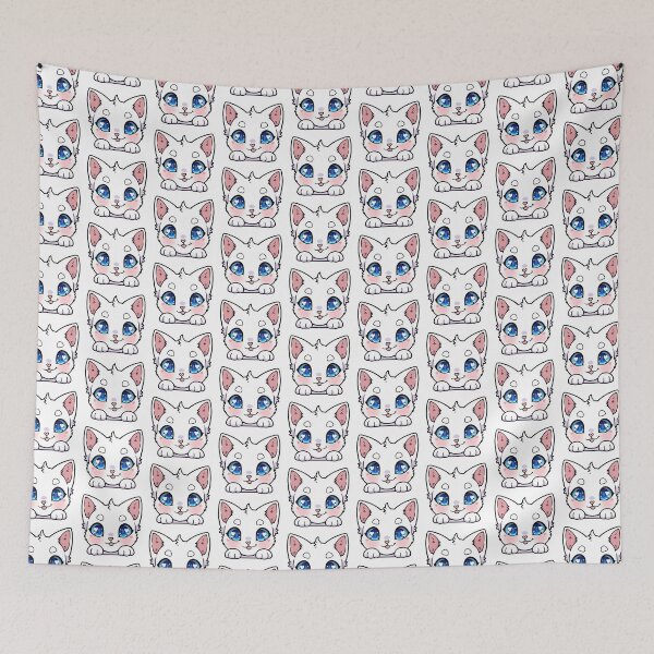 Item preview, Adorable Cute White Cat Design designed and sold by Junasaji.