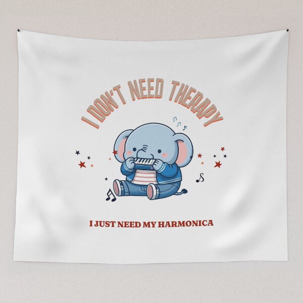 Item preview, Harmonica Elephant designed and sold by LemuellTrends.