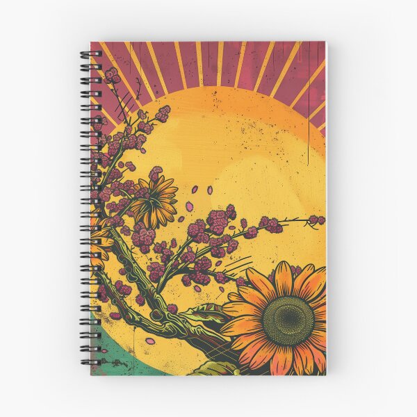 Item preview, Spring Radiance: Sunflower and Cherry Blossoms designed and sold by plam50.