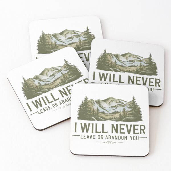 Item preview, I Will Never Leave or Abandon You, Nature Art designed and sold by Faithloveshop.