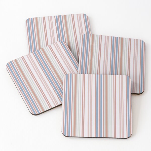 Item preview, Dusty pink, powder blue and grey stripe designed and sold by FrancesPoff.