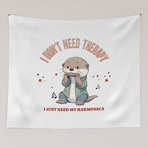 Item preview, Harmonica Otter designed and sold by LemuellTrends.