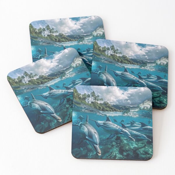 Item preview, Dolphins' Paradise designed and sold by ArtemisDesignAI.