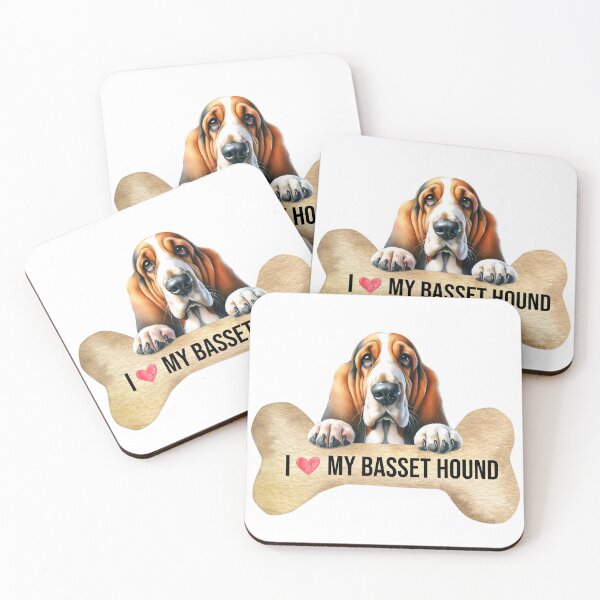 Item preview, I Love My Basset Hound designed and sold by TheAnimalZ00.