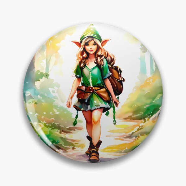 Item preview, Konya Walks Through the Enchanted Forest Realm - Elf Watercolor designed and sold by Second Draft Visuals.