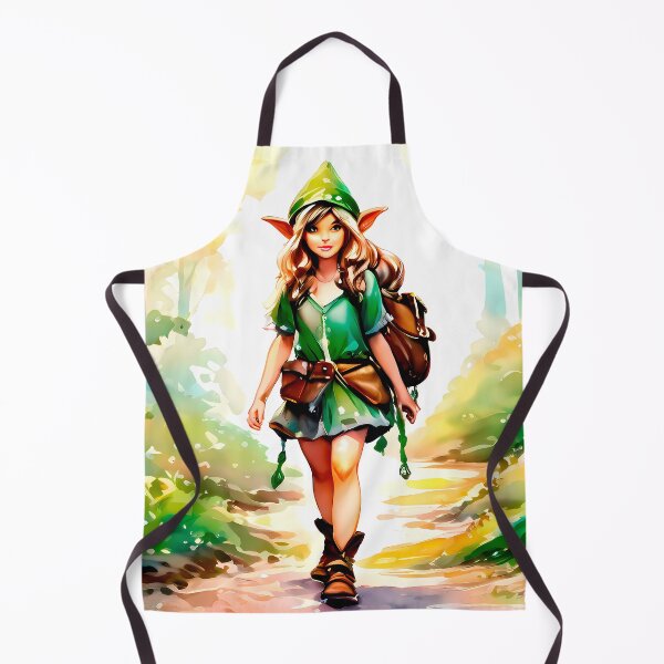 Item preview, Konya Walks Through the Enchanted Forest Realm - Elf Watercolor designed and sold by Second Draft Visuals.