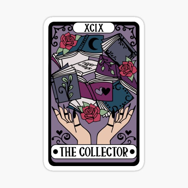 Item preview, The Collector of Books Tarot Card The Reader designed and sold by BookWishEra.
