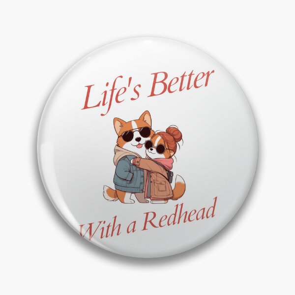 Item preview, life is better with a redhead Dog designed and sold by LemuellTrends.