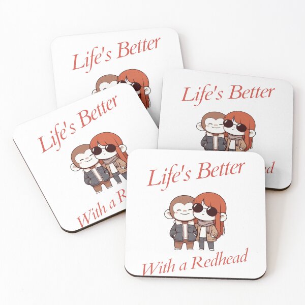 Item preview, life is better with a redhead Monkey designed and sold by LemuellTrends.