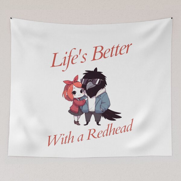 Item preview, life is better with a redhead Crow designed and sold by LemuellTrends.