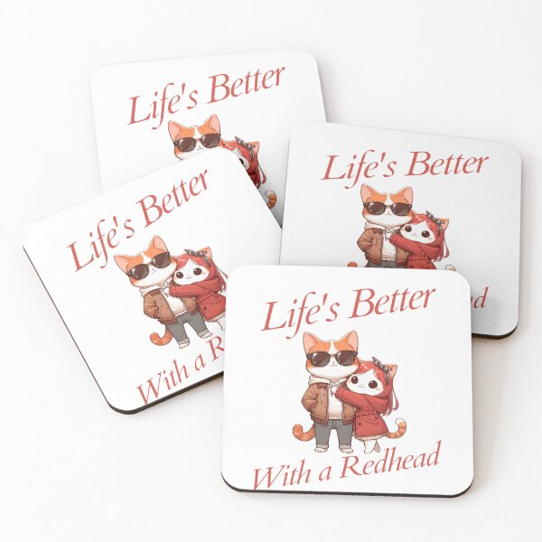 Item preview, life is better with a redhead Cat designed and sold by LemuellTrends.