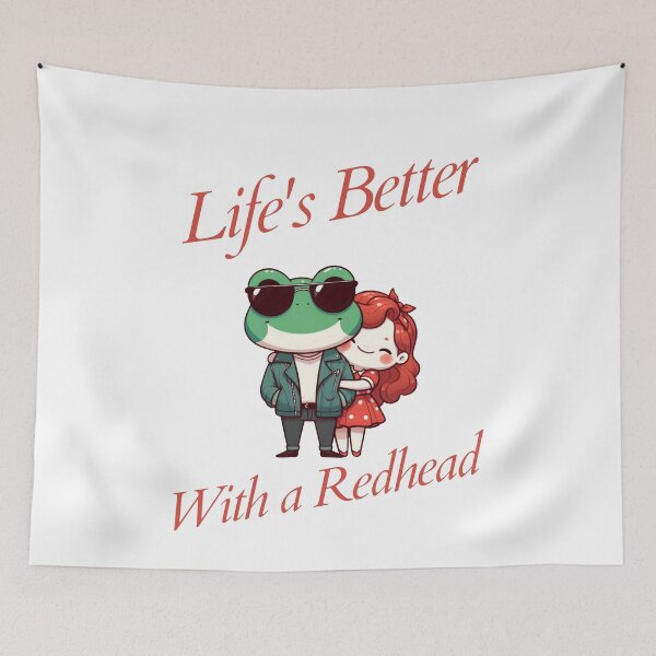 Item preview, life is better with a redhead Frog designed and sold by LemuellTrends.