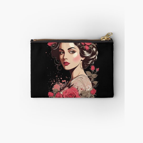 Item preview, Vintage vector art of lady rose designed and sold by LessSugar.