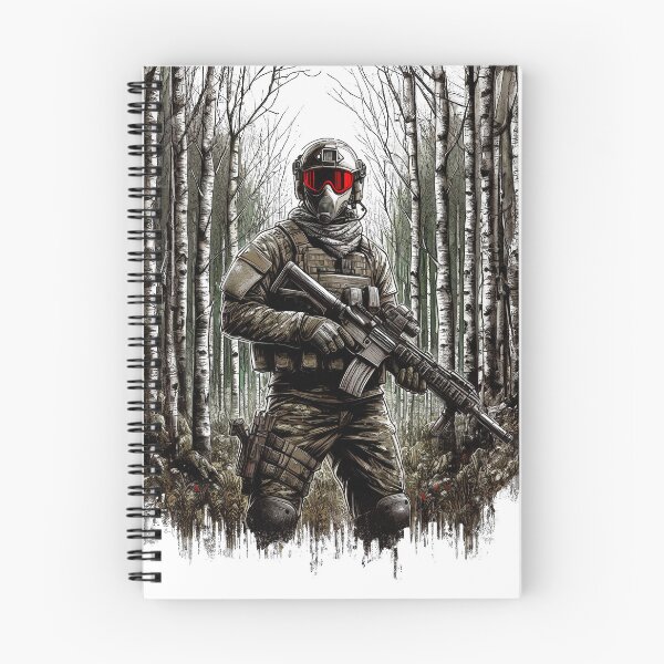 Item preview, Airsoft Player in Birch Trees designed and sold by NoMercyAirsoft.