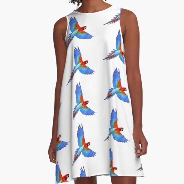 parrot A-Line Dress