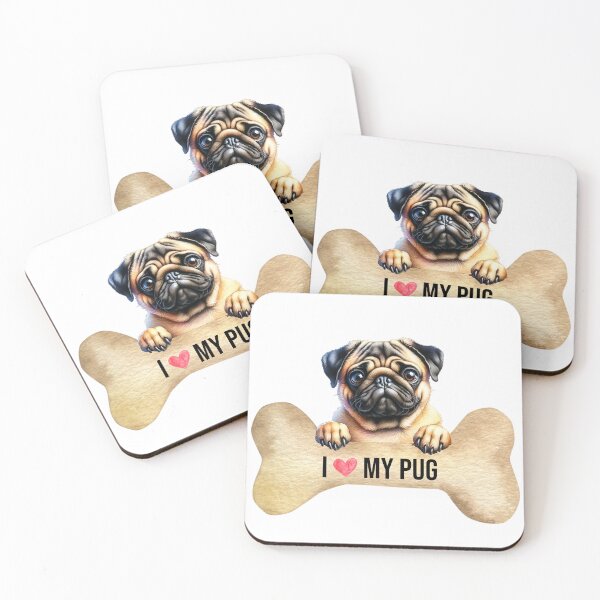 Item preview, I Love My Pug designed and sold by TheAnimalZ00.
