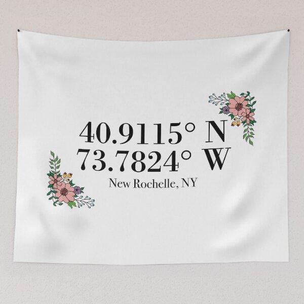 Item preview, New Rochelle, NY Coordinates designed and sold by mynameisliana.
