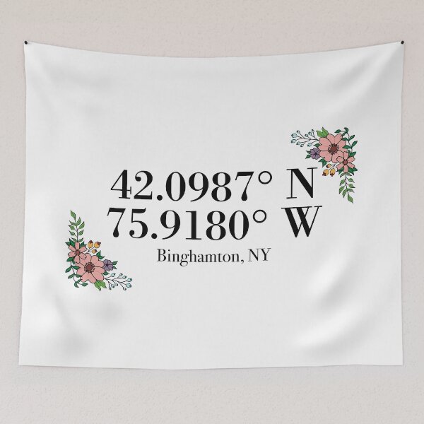 Item preview, Binghamton, NY Coordinates designed and sold by mynameisliana.