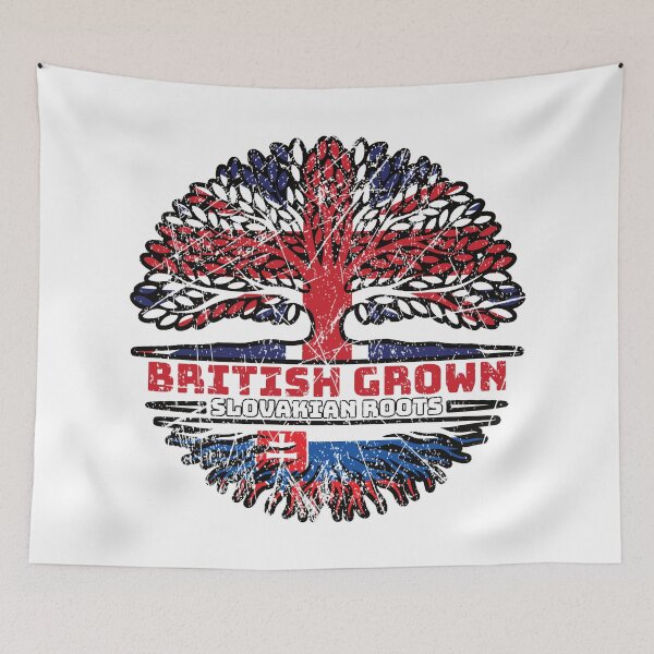 Item preview, Slovakia Slovakian Uk United Kingdom British Tree Roots Flag designed and sold by FlagX.