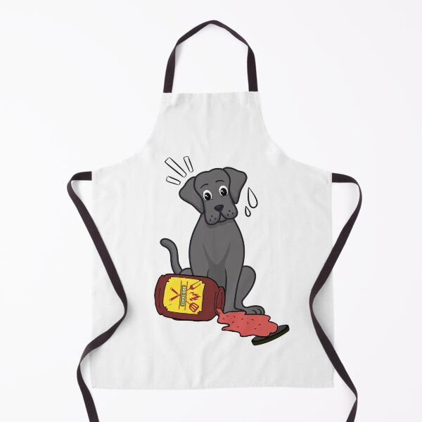Item preview, Funny Big black Dog Spilled BBQ Sauce designed and sold by Pet Station.