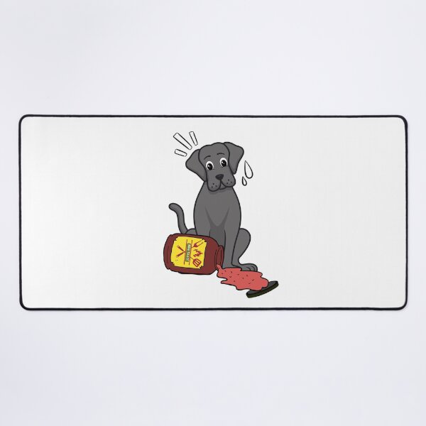 Item preview, Funny Big black Dog Spilled BBQ Sauce designed and sold by Pet Station.