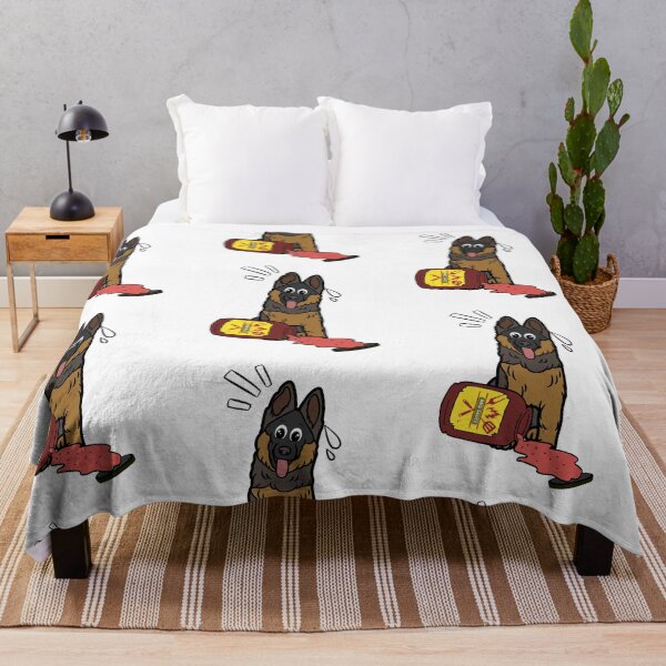 Item preview, Funny guard Dog Spilled BBQ Sauce designed and sold by Pet Station.