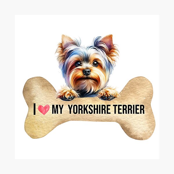 Item preview, I Love My Yorkshire Terrier designed and sold by TheAnimalZ00.