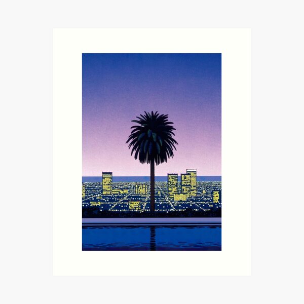 Item preview, Hiroshi Naga city pop coastal vibes city vaporwave tokyo 80s 90s japanese pop art manga art designed and sold by Nicodemuss.