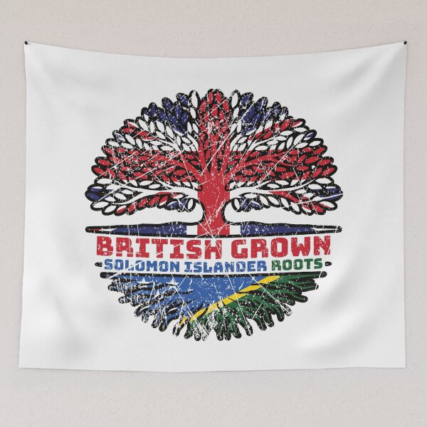 Item preview, Solomon Islands Solomon Islander British UK Tree Roots Flag designed and sold by FlagX.