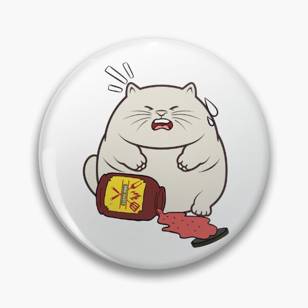 Item preview, Funny sumo cat Spilled BBQ Sauce designed and sold by Pet Station.
