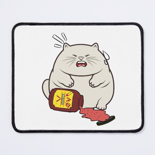 Item preview, Funny sumo cat Spilled BBQ Sauce designed and sold by Pet Station.