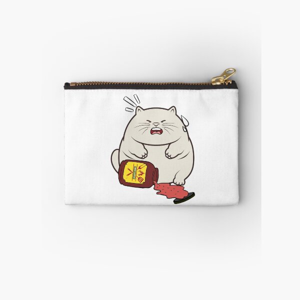 Item preview, Funny sumo cat Spilled BBQ Sauce designed and sold by Pet Station.
