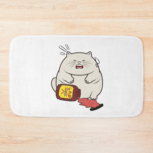 Item preview, Funny sumo cat Spilled BBQ Sauce designed and sold by Pet Station.