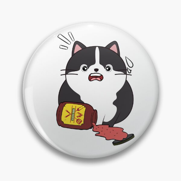 Item preview, Funny fat cat Spilled BBQ Sauce designed and sold by Pet Station.