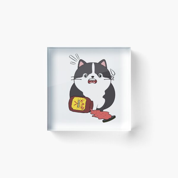 Item preview, Funny fat cat Spilled BBQ Sauce designed and sold by Pet Station.