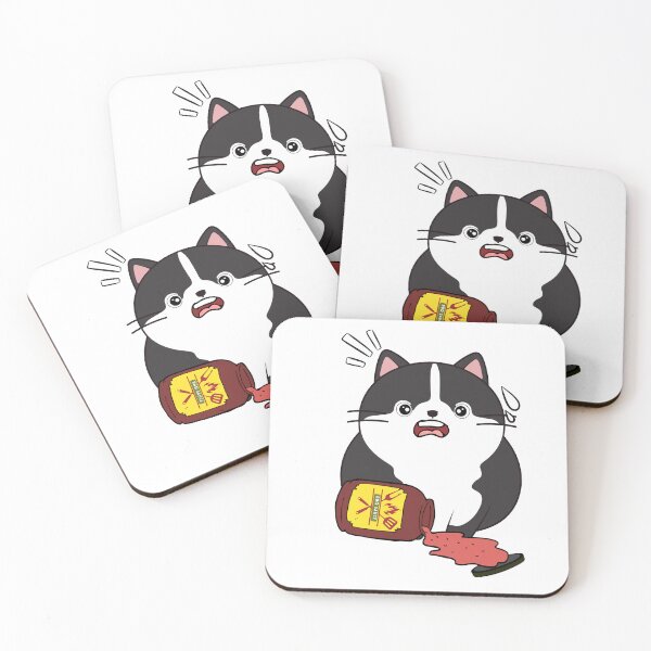 Item preview, Funny fat cat Spilled BBQ Sauce designed and sold by Pet Station.