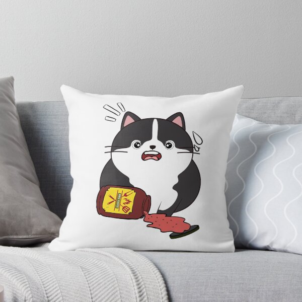 Item preview, Funny fat cat Spilled BBQ Sauce designed and sold by Pet Station.