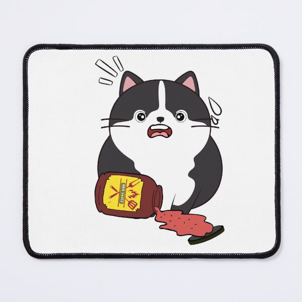 Item preview, Funny fat cat Spilled BBQ Sauce designed and sold by Pet Station.