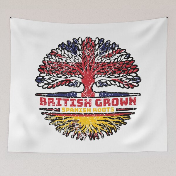 Item preview, Spain Spanish Uk United Kingdom British Tree Roots Flag designed and sold by FlagX.
