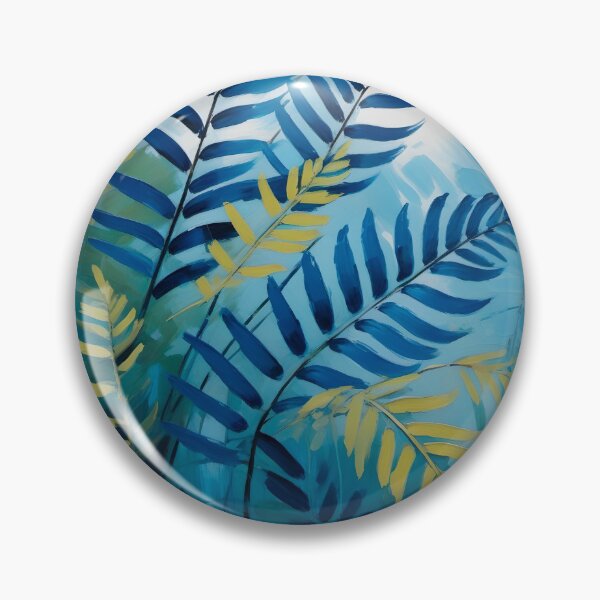 Item preview, Blue Frond painted in watercolor designed and sold by lonelymoony.