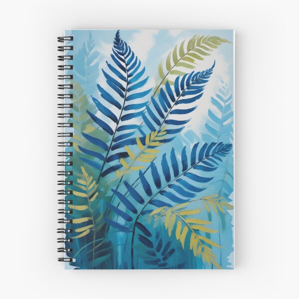 Item preview, Blue Frond painted in watercolor designed and sold by lonelymoony.
