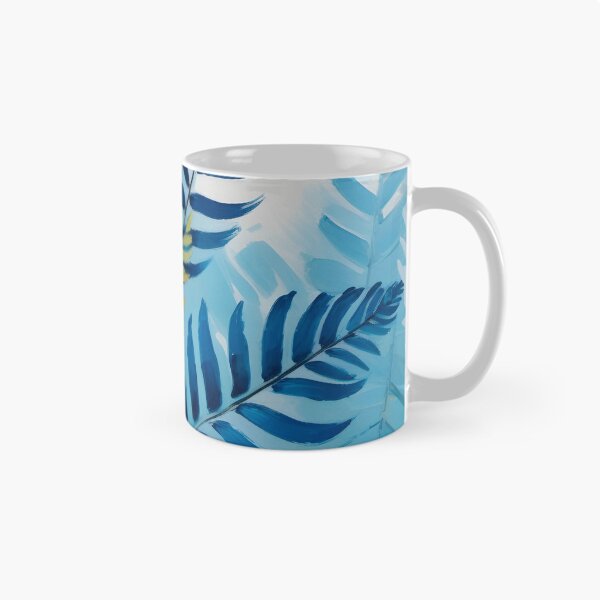 Item preview, Blue Frond painted in watercolor designed and sold by lonelymoony.