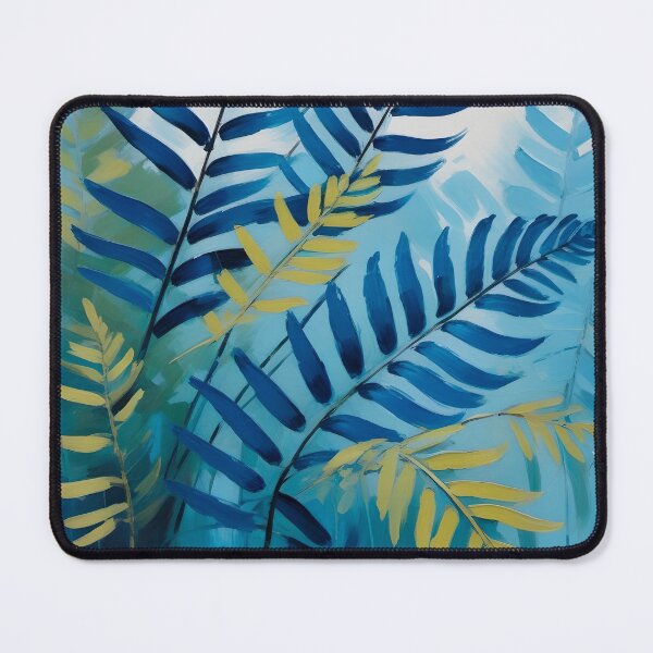 Item preview, Blue Frond painted in watercolor designed and sold by lonelymoony.