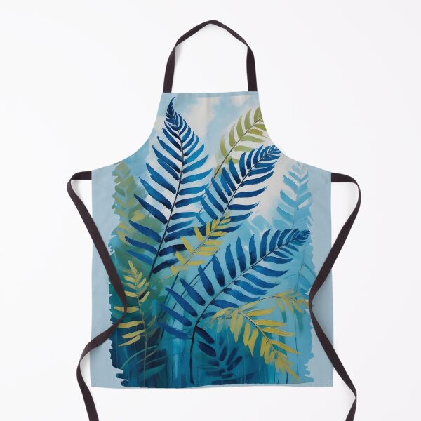 Item preview, Blue Frond painted in watercolor designed and sold by lonelymoony.