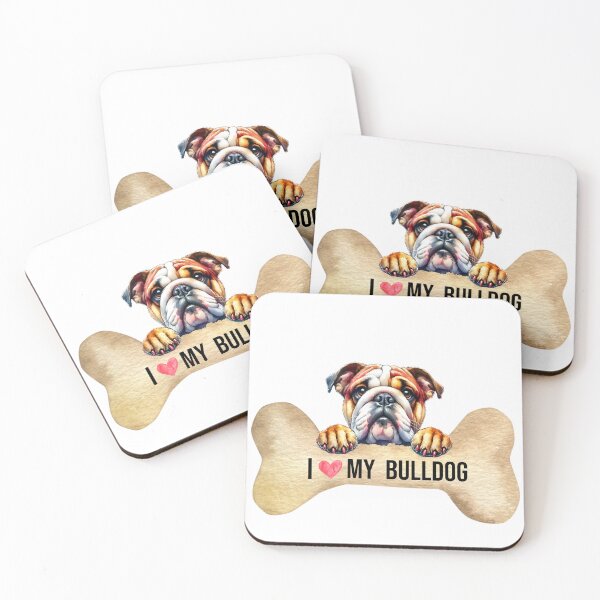 Item preview, I Love My Bulldog designed and sold by TheAnimalZ00.
