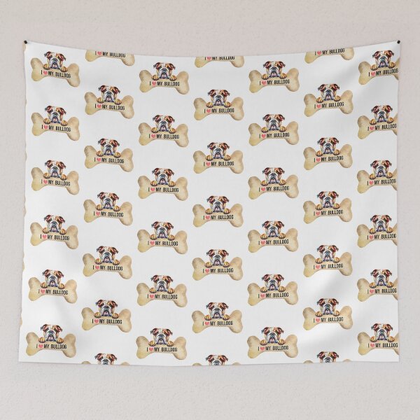 Item preview, I Love My Bulldog designed and sold by TheAnimalZ00.