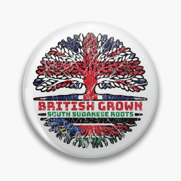 Item preview, South Sudan South Sudanese British UK Tree Roots Flag designed and sold by FlagX.