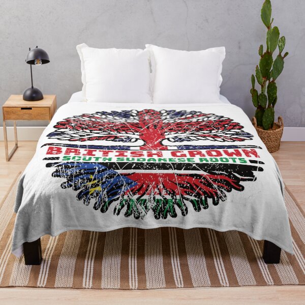 Item preview, South Sudan South Sudanese British UK Tree Roots Flag designed and sold by FlagX.