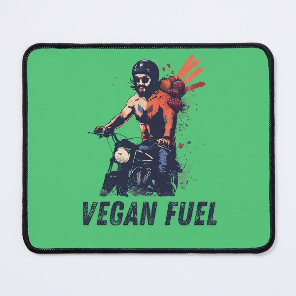 Item preview, Vegan Biker Vector Art - Man on Bike with Vegetables designed and sold by zax454.