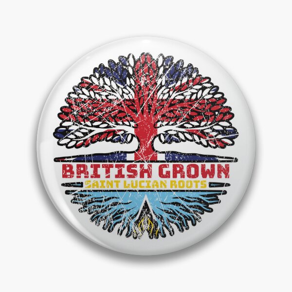 Item preview, Saint Lucia Saint Lucian British UK Tree Roots Flag designed and sold by FlagX.